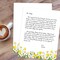 Great Papers! Daffodil Meadow Delight Letterhead, for Invitations, Announcements and Personal Messages, Printer Friendly 8.5”x11”, 50 Pack